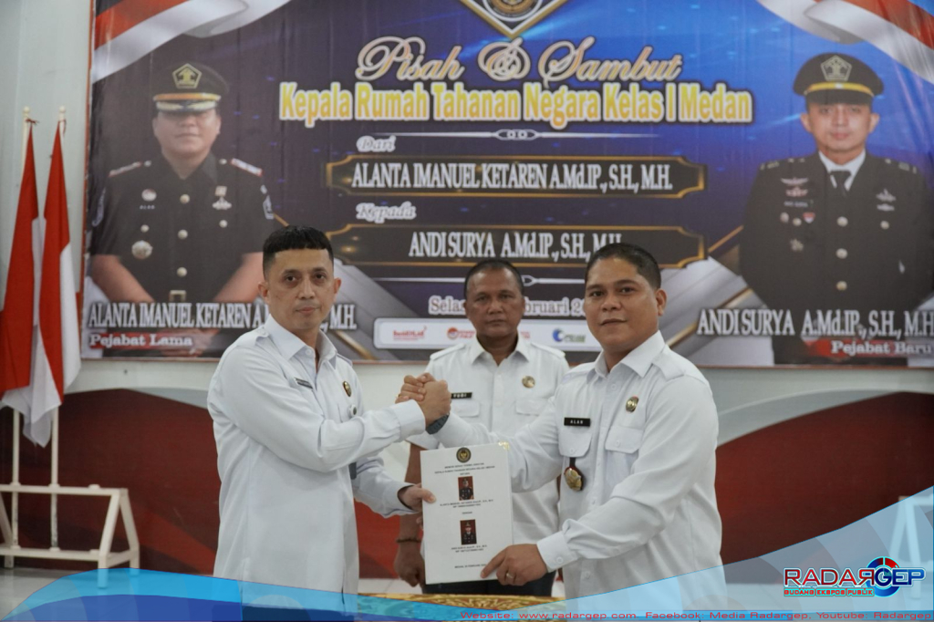 Rutan Kelas I Medan Gelar Sertijab dan Pisah Sambut Karutan